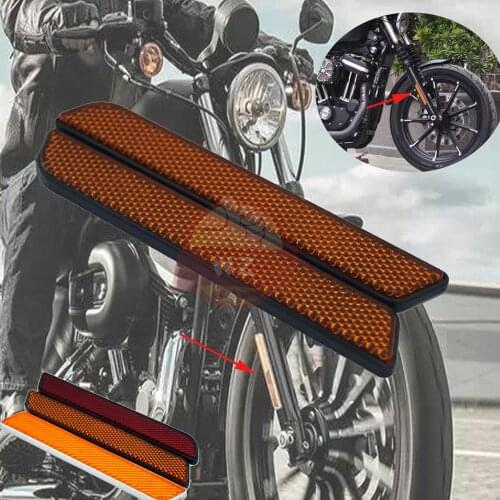 2Pcs Motorcycle Saddlebag Guard Reflector Cover ABS Plastic For Harley Touring Street Glide Road King FLT/FLHT 2014-2018