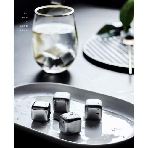 304 stainless steel ice cubes metal ice whiskey red wine cooling cooling ice cubes new