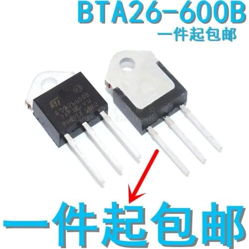 5pcs/lot BTA26-600B 26-600B BTA Series Bidirectional Triode Thyristor TO-3P Spot