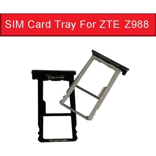 Nano SIM Card Tray Adapter For ZTE Grand X MAX 2 Z988 Micro SD Card Slot Reader Socket Holder Replacement Parts