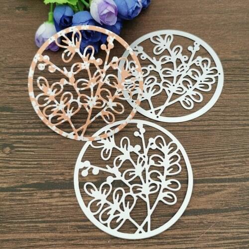 AOKEDIY Round flower Metal Cutting Dies Craft Stamps die Cut Embossing Card Make Stencil Frame Art Cutte