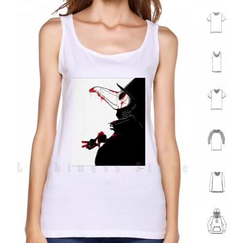 Wordless tank tops vest sleeveless Plague Blood Creepy