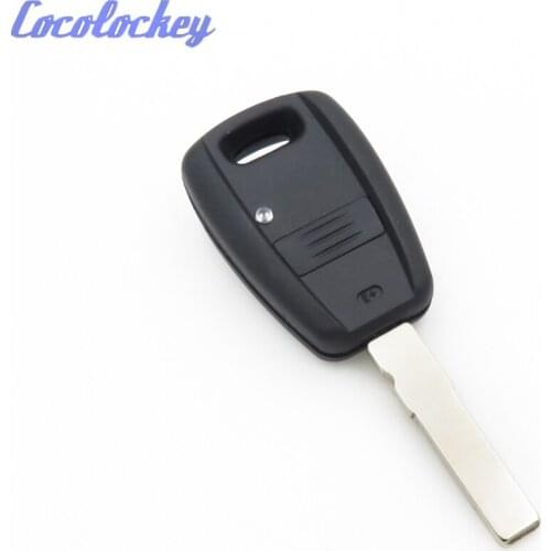 Cocolockey 1buttons Remote Key Shell Cover SIP22 Blade for Fiat Bravo Punto Doblo 1 Button Key Fob Case In Black Color