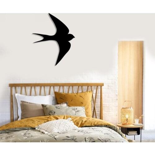 Flying Swallow Wall Room Accessory Wooden Table 50x40cm