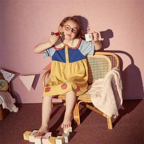 Baby YouYou Children Nightdress Summer Cotton Girl‘s Sleepwear Nightgown Snow White Pajamas Cartoon Skirt Home Clothes Bathrobe