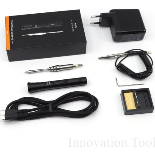Mini TS80P 30W Electric Soldering Iron Portable Digital Solder Station Adjustable Temperature OLED Screen USB Type C PD2.0 QC3.0