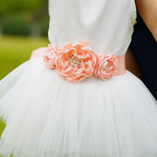 Europe and The United States Original Innovative Flower Childrens Dress Childrens Belt Headband Set Pregnant Women Flower Belt