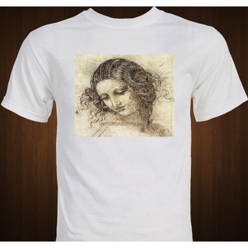 T-Shirt Printing Harajuku Funny Rick Tee Leonardo Da Vinci - Drawing Of Man - Renaissance Art Customize A Shirt