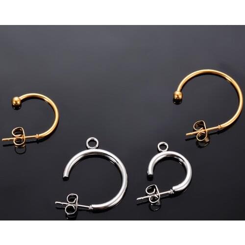 Circles Hoop Earring Stainless Steel Hoop Earring No Easy Fade Allergy Free Classic Round Ear Women Jewelry