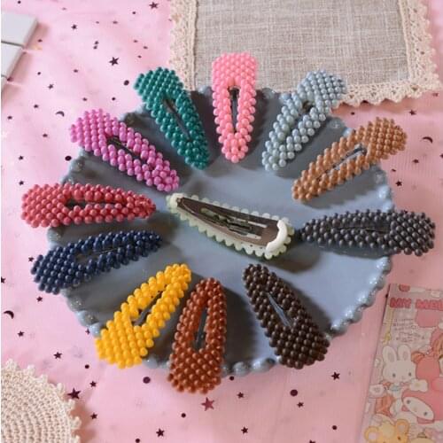 Sweet Hair Ornament Hairpin Barrettes For Women Colorful Pearl Hair Clip Headwear Bangs Clips Hair Styling Hair Accessories Hot