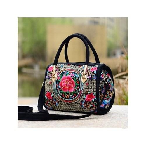 New Coming Embroidered Multi-use bags!Hot National Shopping fabric embroidery shoulder&Handbags Ladys messenger Small handbags