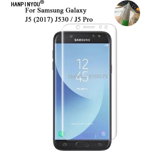 For Samsung Galaxy J5 (2017) J530 / J5 Pro Soft TPU Front Full Cover Screen Protector Transparent Protective Film + Clean Tools