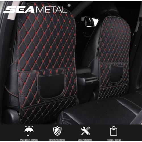 Car Seat Back Anti Kick Pad Interior Auto Back Seat Protector Padding Leather Cars Anti Child Kick Covers Anti Dirty Accessories