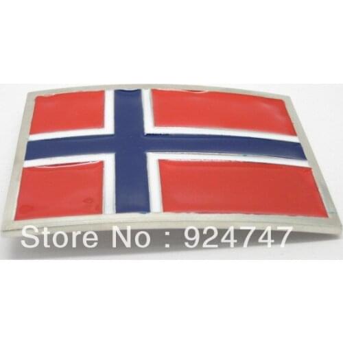 Norway Flag Belt Buckle