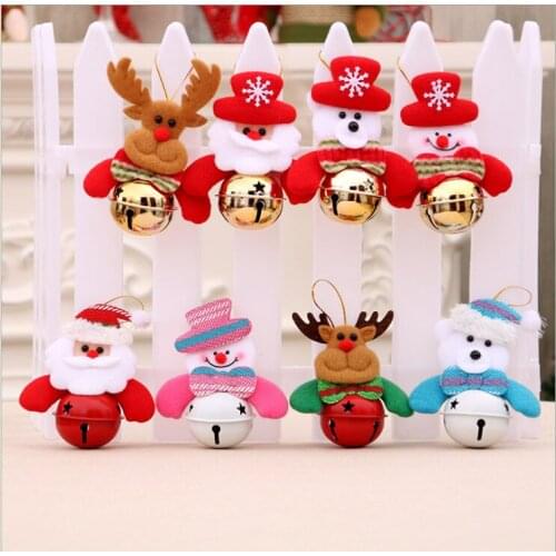 New Year Christmas Ornaments Diy House Decorations Bells for Decor Tree Gift Home Decoration Toys Timbre String
