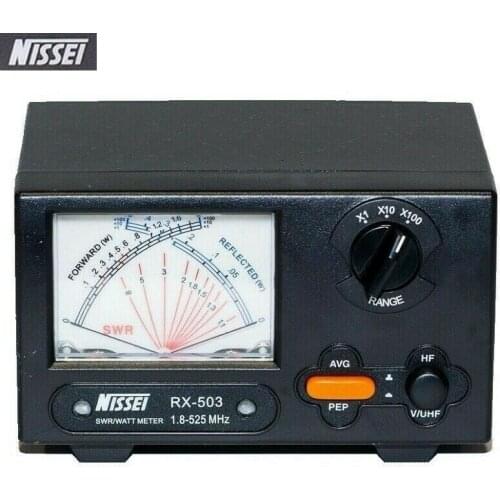 Original NISSEI RX-503 SWR/Watt Meter 1.8-525MHz 2/20/200W RX503 Digital Power Watt Meter for Two Way Radio Walkie Talkie