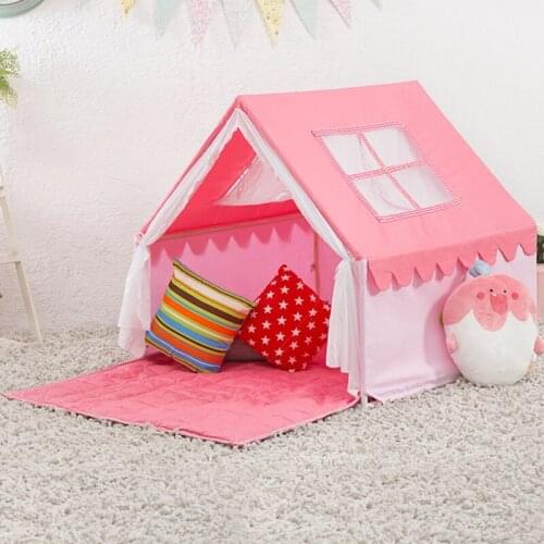 Lovely children teepee tents game room Cotton baby educational toys Cloth kids play tents room for pink color