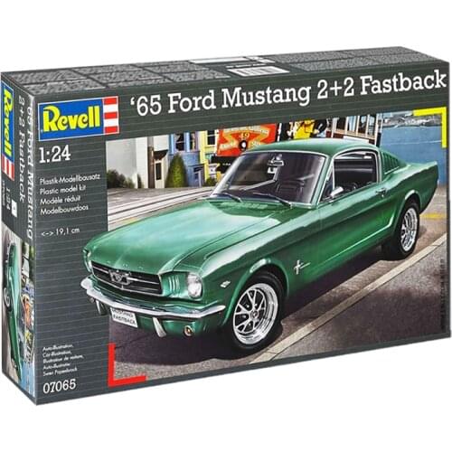 Revell plastic assembly car model 1/24 scale 1965 Ford Mustang 2+2 Fastback adult collection DIY assembly kit 07065