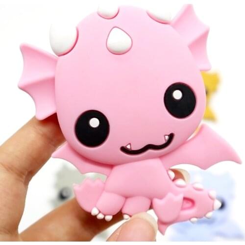 Cartoon Animal Teether BPA Free DIY Pacifier Holder Neacklace Food Grade Silicone Baby Teething Accessories Chewable Molar Toy