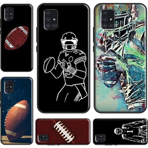 American football player sport Case For Samsung A12 A32 A42 A52 A72 A20e A21S A11 A31 A51 A71 A70 A50 A10 A20 A02 S Cover