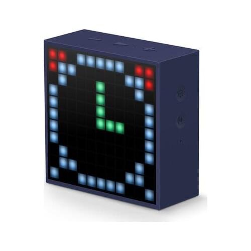 LED colorful lights timebox mini pixel mini smart bluetooth speaker