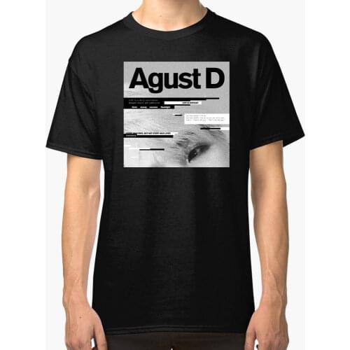Agust D T-Shirt Suga Shirt T Shirt New Summer Style Printed Cotton O Neck Tee Shirt Short Sleeve Fit Short-Sleeve Tee Shirts