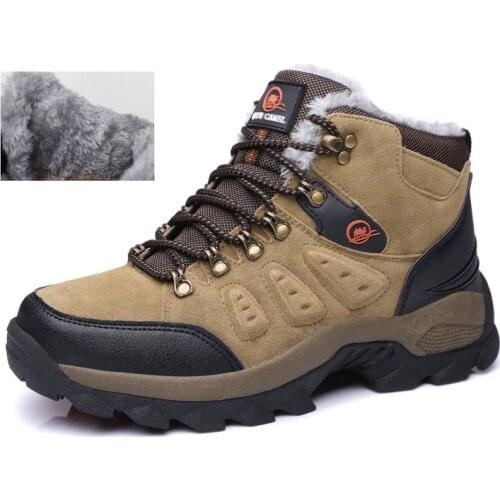 Winter Men Women Hiking Shoes Outdoor Walking Jogging Trekking Warm Snow Boots Climbing Sport Sneakers Athletic Non-slip