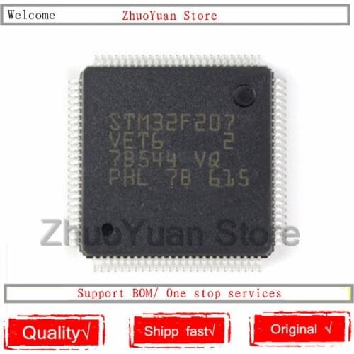 1PCS/lot New original STM32F207VET6 STM32F207 VET6 LQFP-100 IC chip