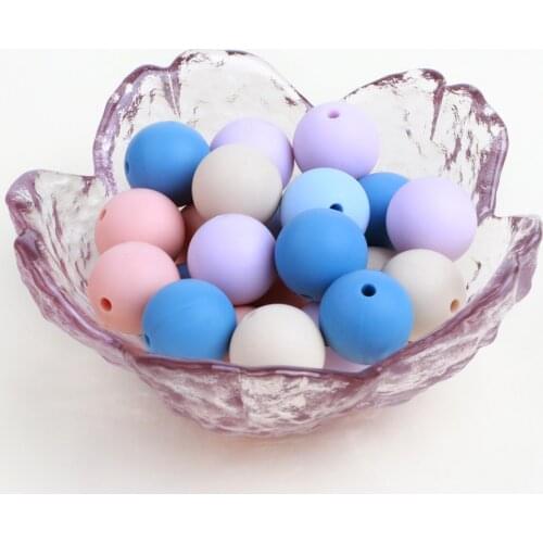 TYRY.HU 10Pcs Silicone Beads Round 9mm Baby Teething Beads Food Grade Baby Teethers BPA Free For Baby Tooth Care Necklace Making