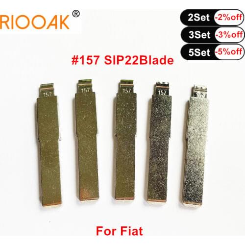 15/20/30/50pcs KD/VVDI Flip Blank Key Blade Uncut SIP22 #157 Remote Key Blade For Fiat Punto Ducato Stilo Panda Idea