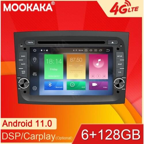 Android11 6+128GB For Fiat Doblo 2016 2017 2018 Car GPS Navigation Streaming Media Multimedia Player Head Unit Auto Radio