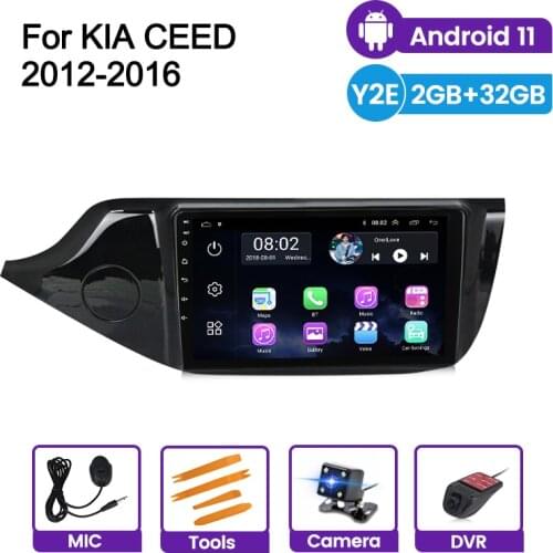 Ram 2GB+32GB Android 11 Audio For KIA Cee'd CEED JD 2012 2013 -2016 Car Radio Multimedia Video Player GPS Mirror Link 2din Dvd