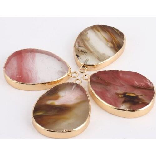 Beadsland Water Drop Shape Transparent Nature Stone Pendant DIY Necklace Earring Bracelet Girl Gift