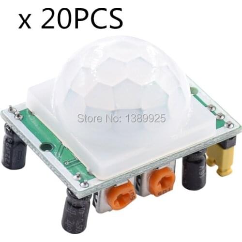Free shipping 20PCS/LOT HC-SR501 HCSR501 SR501 human infrared sensor module Pyroelectric infrared sensor
