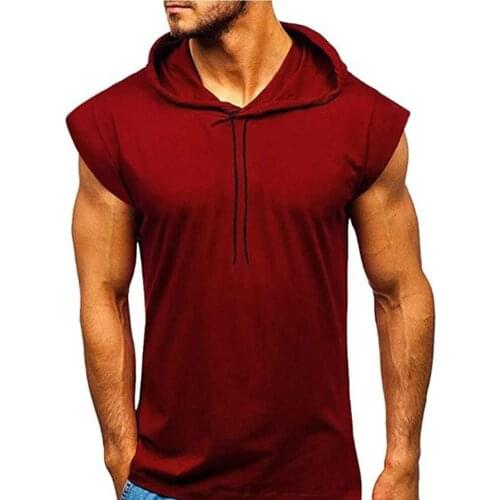 Skin-friendly Trendy Solid Color Workout Vest Men Running Vest Thin for Sports