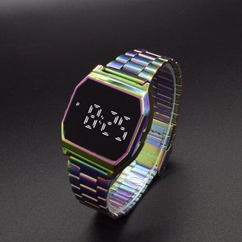 New Magic Color Touch Watches Men Women Electronic Digital Display Retro Style Clock Mens Relogio Masculin Reloj Hombre homme