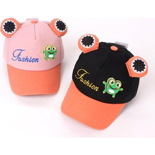Doitbest 2021 Children Baseball Cap spring HipHop Cartoon frog summer kid Hats Boy Girl Caps snapback hat child gorras
