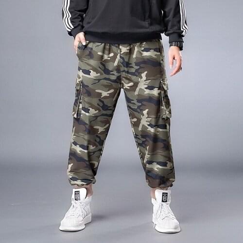 Plus 7XL 6XL 5XL XXXXL Joggers Men Multi Pocket Military Male Outdoors Long Trouser Army Camouflage Mens Cargo Pant Baggy