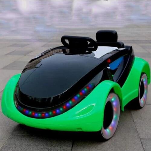 Special price Dual drive Infant children electric car four-wheel remote control car can sit people swing baby stroller toy car