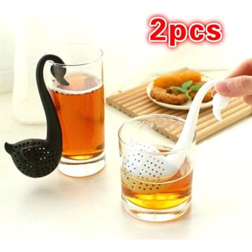 Swan Loose Tea Strainer Herb Spice Filter Diffuser Kitchen Gadgets Coffee Filter Reusable Tea Bag Infusers