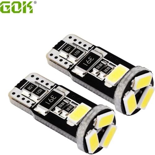 Hot Sale External Light 100 x Error Free T10 canbus Led w5w T10 5SMD 194 5630 5730 t10 5led Light Bulb Car Lamp led canbus