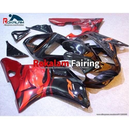 Hulls For Yamaha R1 YZF1000 2000 2001 YZF-R1 00 01 Red Black ABS Motorcycle Fairing (Injection Molding)