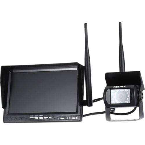 7in Rear View Kit Mirror Monitor + Waterproof Reverse Car Backup HD Camera