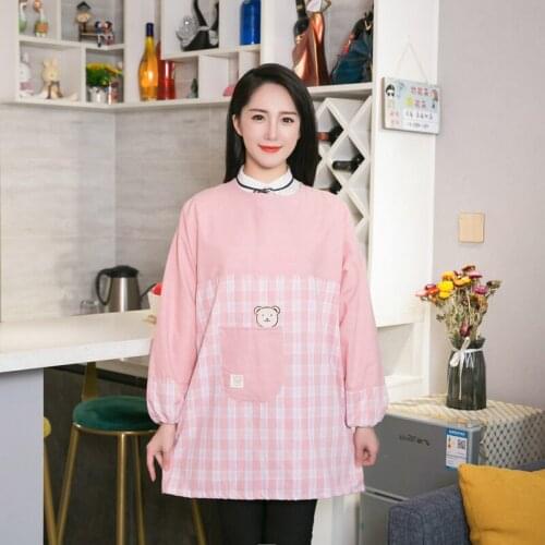 Cooking apron home kitchen waterproof workwear Korean gown oil-proof fashion men and women custom logo printing