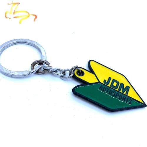 JDM Auto 3D Metal Car Keychain Driver Badge Keyring Key Chain for Honda Civic CRV FIT Modified Car Key Ring Pendant