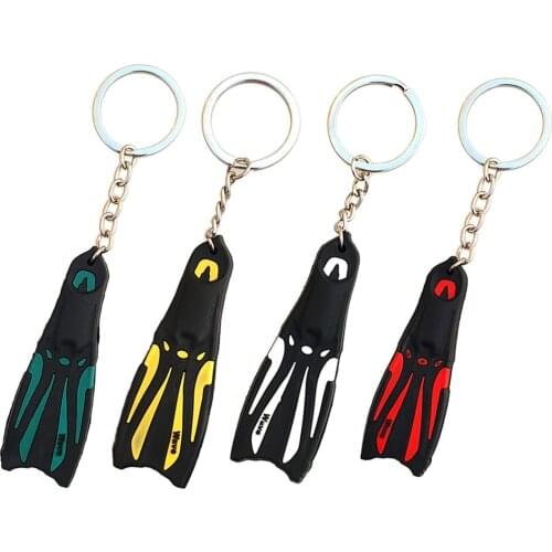 Mini Scuba Diving Fin Key Chain KeyChain Flipper Keyring Diver Diving Gift
