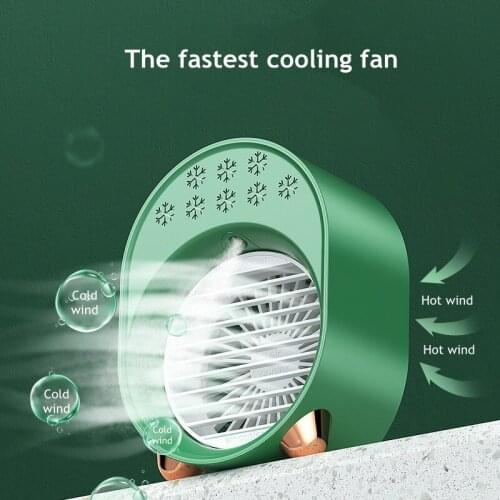 Multifunctional Air Humidifier USB Mist Maker Fogger with Air Conditioner Cooler Fans Summer Rechargeable Portable Car Atomizer