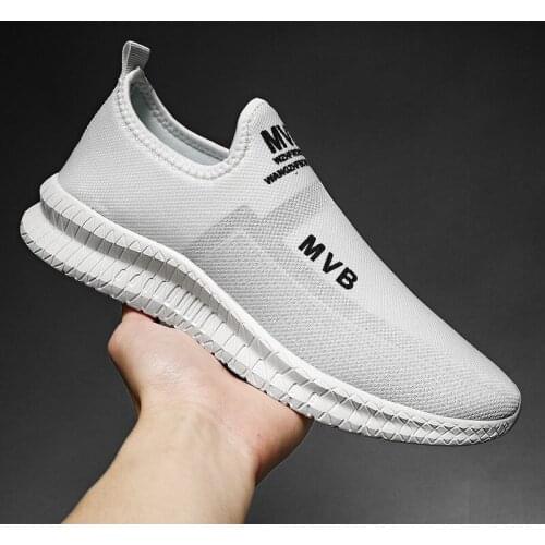 Mens Sneakers Outdoor Casual Shoes Breathable Mesh Men Casual Sports Shoes Comfortable Light Lazy Shoes Fashion Walking Shoes