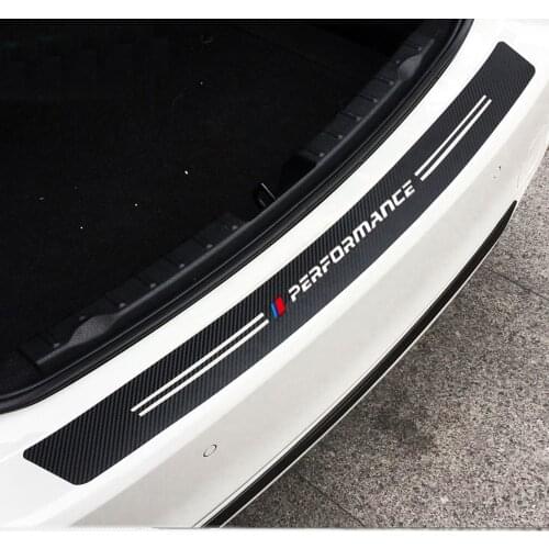 Carbon Fiber Pattern Car Rear Bumper Protector Sticker Performance Decal For BMW E84 F48 E83 F25 G01 E70 F15 M3 M4 M5 X1 X3 X5