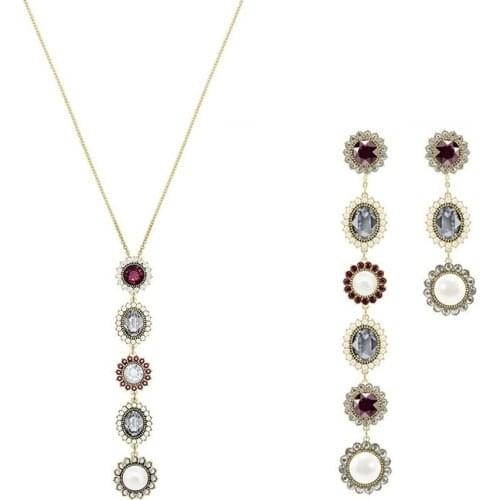 2020 New Asymmetric Set Jewelry Is Mother Birthday Gift Valentine Day Yellow Gold Pendants Necklace